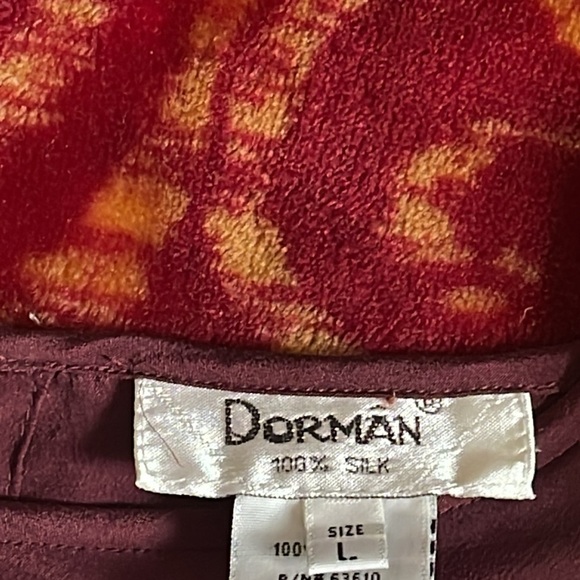 New Dorman 100% Silk Short Sleeved Top with padded shoulders - Picture 3 of 6